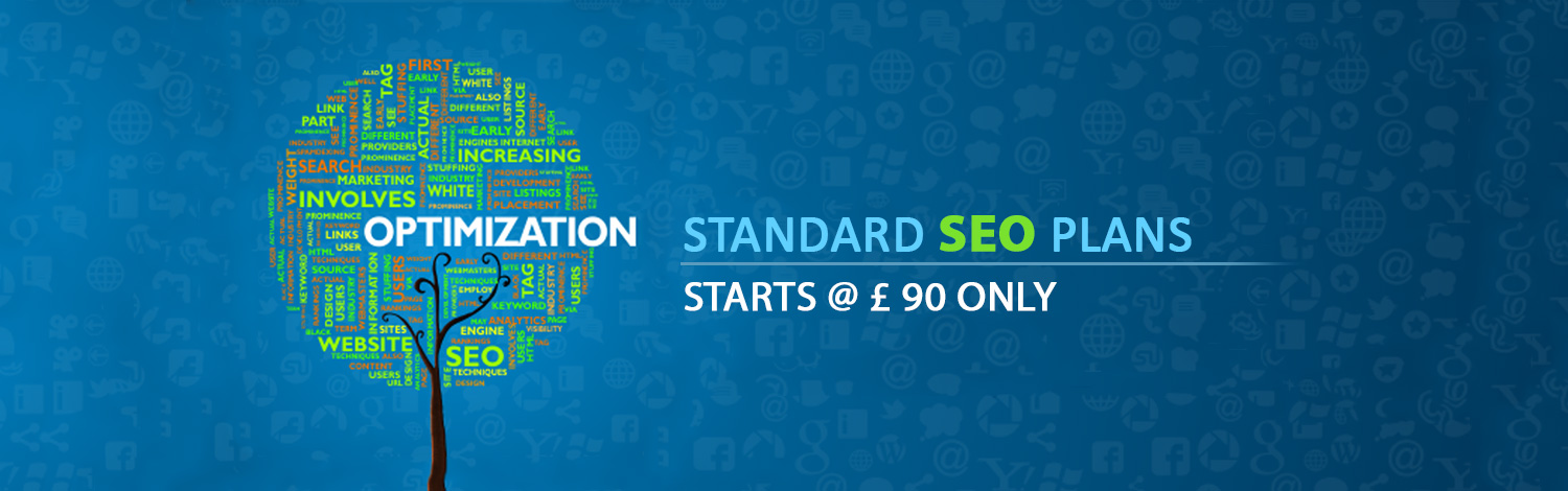 Standard SEO Plans starts @ (Pound Sign) 90 only